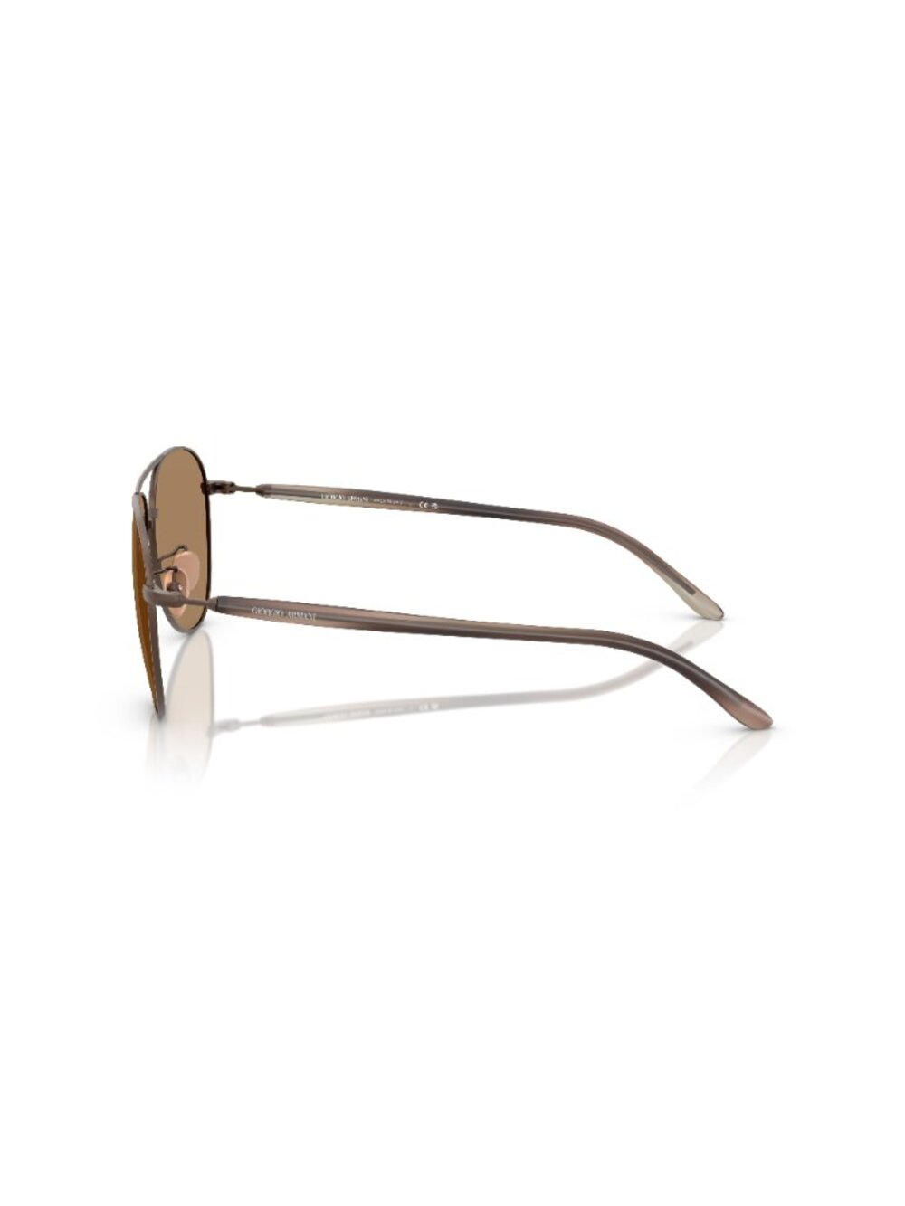 New Giorgio Armani Men's Sunglasses Brown Aviator Lens Metal Frame AR6162 3006M4 - Picture 2 of 4
